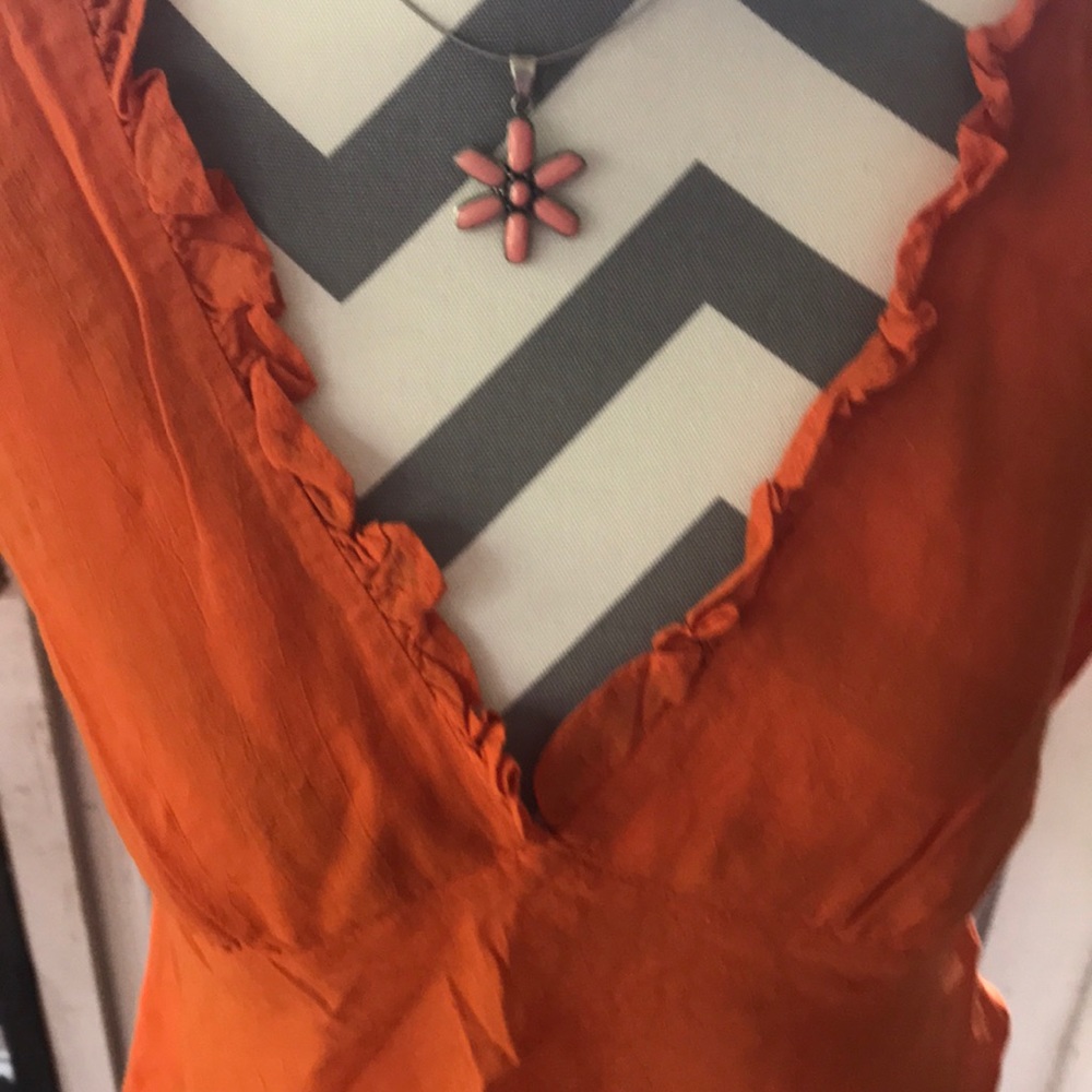 Orange lightweight Top